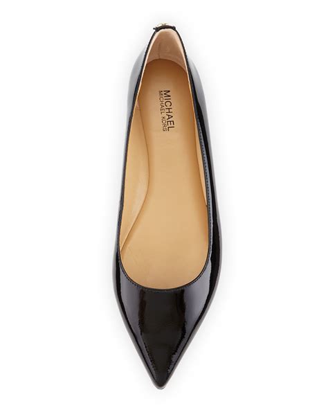 michael kors black pointed toe flats